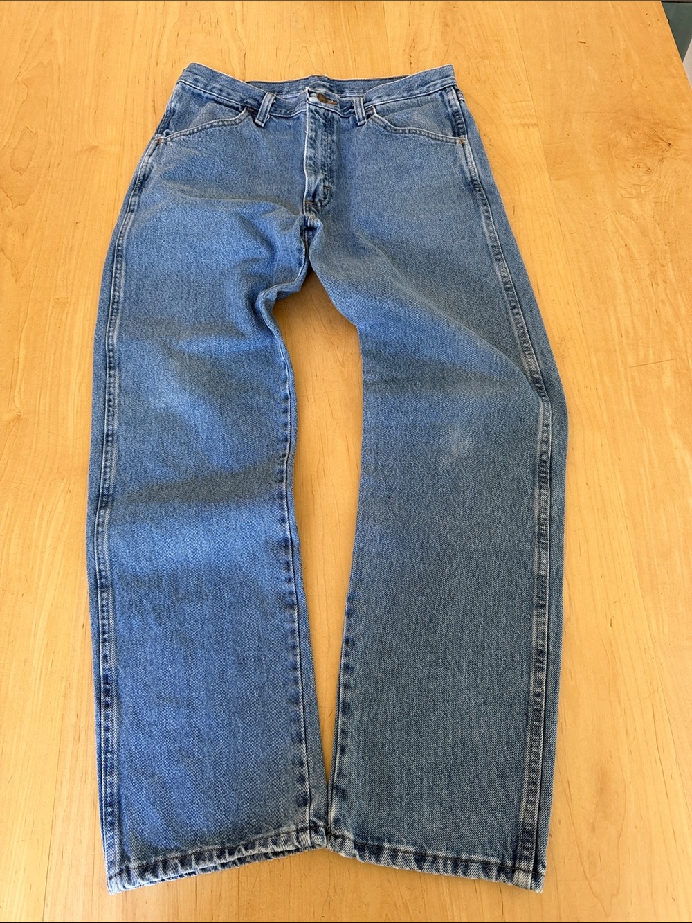Rustler Relaxed Fit Blue Denim Jeans